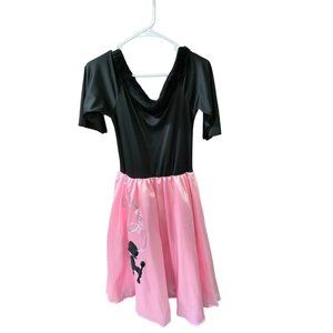 Costume USA Womens Size 2 4 Small S Pink Poodle Skirt Dress and accessories Dres